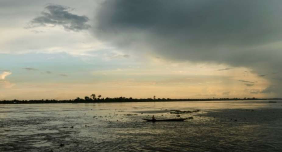 River of spirits: The Ubangui, a tributary of the mighty Congo.  By Camille Laffont AFP