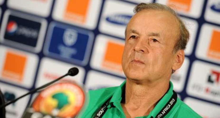 Niger national football team head coach Gernot Rohr during a press conference at the Nelson Mandela Bay Stadium in Port Elizabeth on January 26, 2013.  By Stephane de Sakutin AFPFile