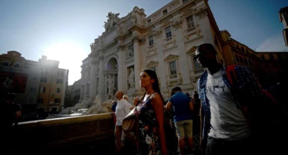 Rome's Trevi Fountain is one of the stops on the tour.  By Filippo MONTEFORTE AFP