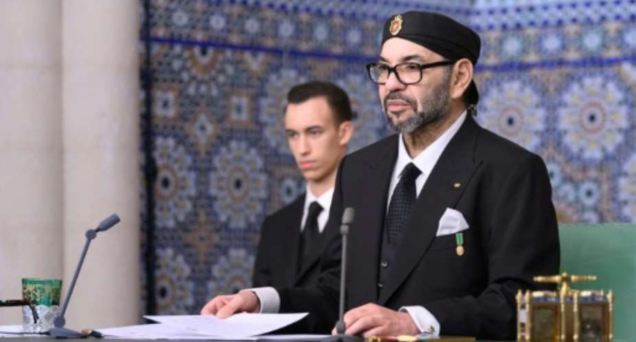 Royal watchers estimate King Mohammed VI spent 200 days outside of the North African kingdom in 2022, mainly in France and Gabon.  By Handout (Moroccan Royal Palace/AFP)