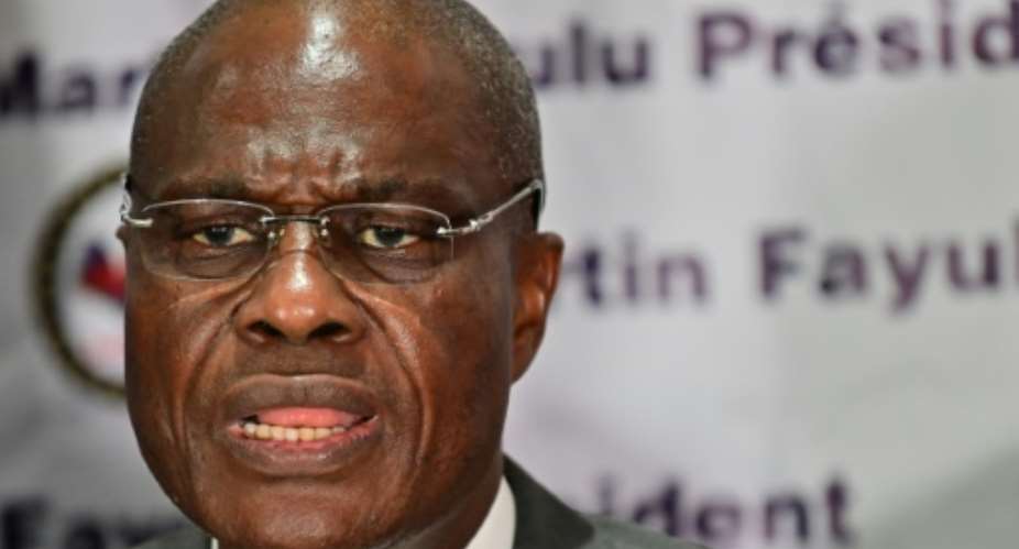 Runner up Martin Fayulu says he has been cheated of victory.  By TONY KARUMBA AFPFile