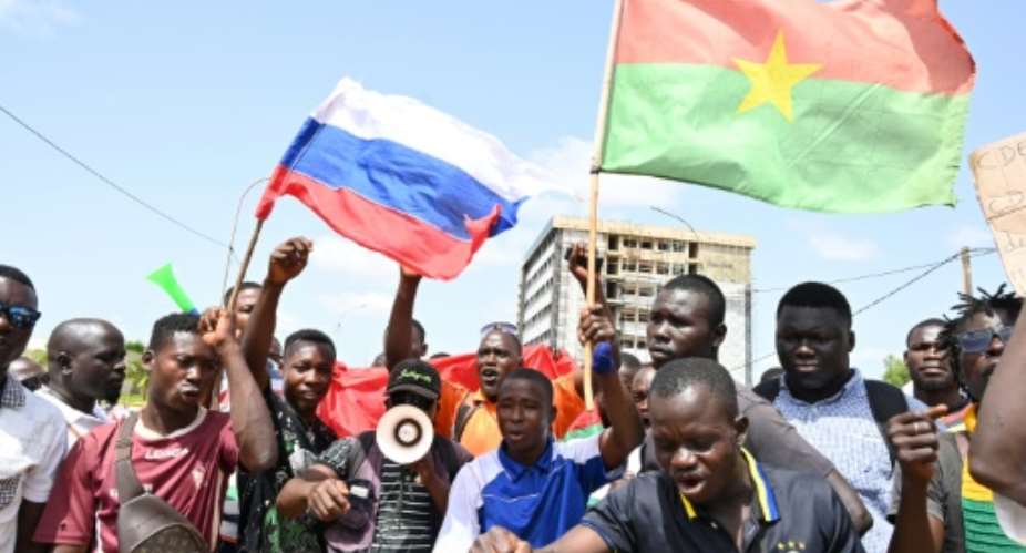 Russia has had growing influence in Burkina Faso since its 2022 coup.  By Issouf SANOGO (AFP)