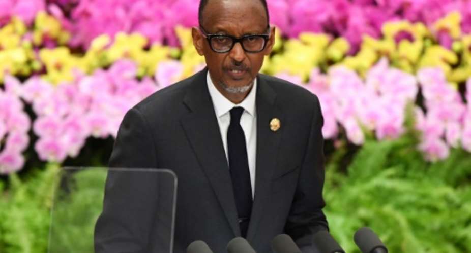 Rwanda President Paul Kagame was widely expected to win parliment elections.  By MADOKA IKEGAMI POOLAFP
