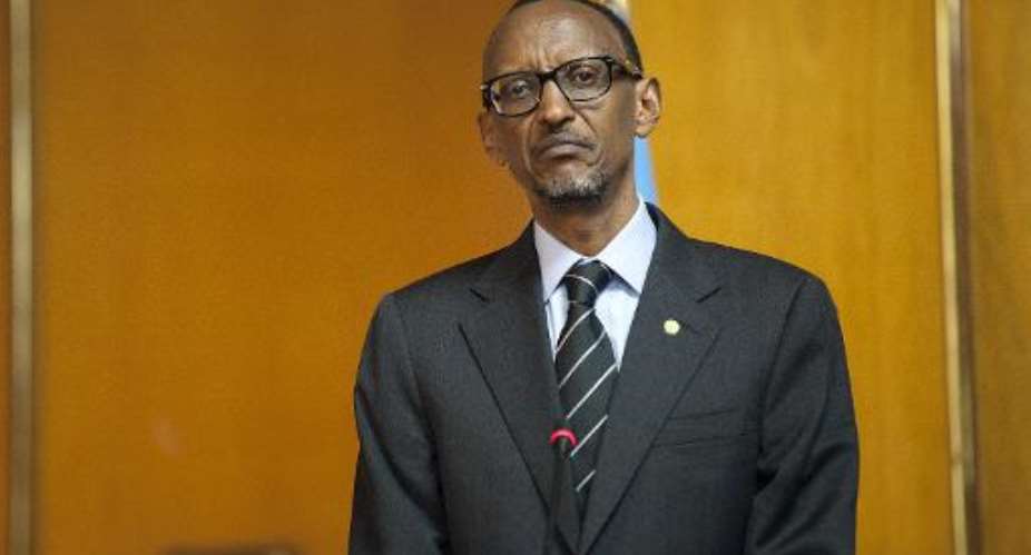 Rwandan President Paul Kagame pictured launched a furious attack on Western countries on Thursday during an address to parliament after the arrest in Britain of the country's head of intelligence.  By Zacharias Abubeker AFP
