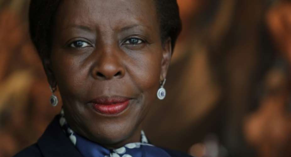 Rwandan Foreign Minister Louise Mushikiwabo is expected to be appointed head of the world's group of French-speaking nations at a summit in Armenia.  By Ludovic MARIN AFPFile