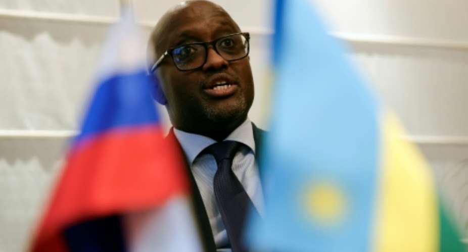 Rwandan foreign minister Olivier Nduhungirehe was speaking on the sidelines of the Russia-Africa summit in Moscow.  By TATYANA MAKEYEVA (AFP)