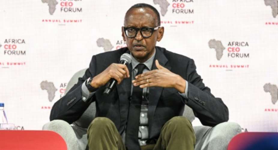 Rwandan President Paul Kagame, 67, has not been seen in public in recent weeks.  By Issouf SANOGO (AFP/File)