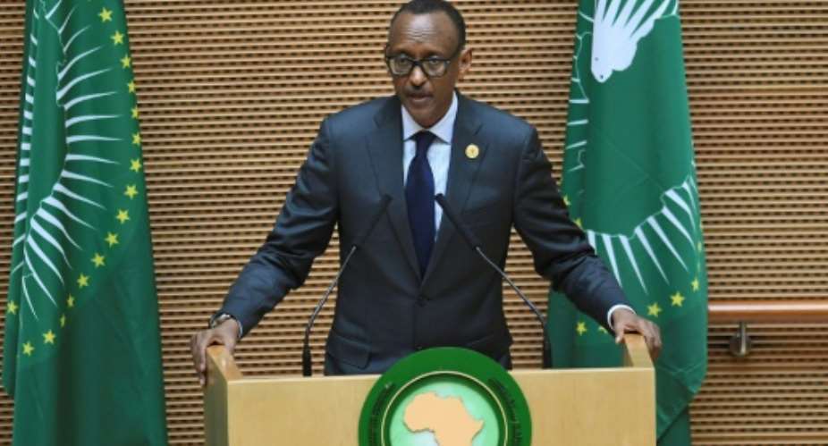 Rwandan President Paul Kagame has been trying to reform the AU for two years.  By Monirul BHUIYAN (AFP)