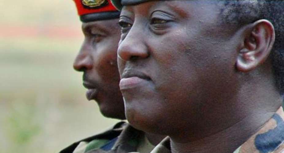 A photo taken in 2010 shows Rwandan Lieutenant General Karenzi Karake at Nasho Military training school in Rwandas Kirehe District, when he was a major-general. British police arrested Karenzi Karake, now head of Rwandas intelligence service.  By  (AFP)