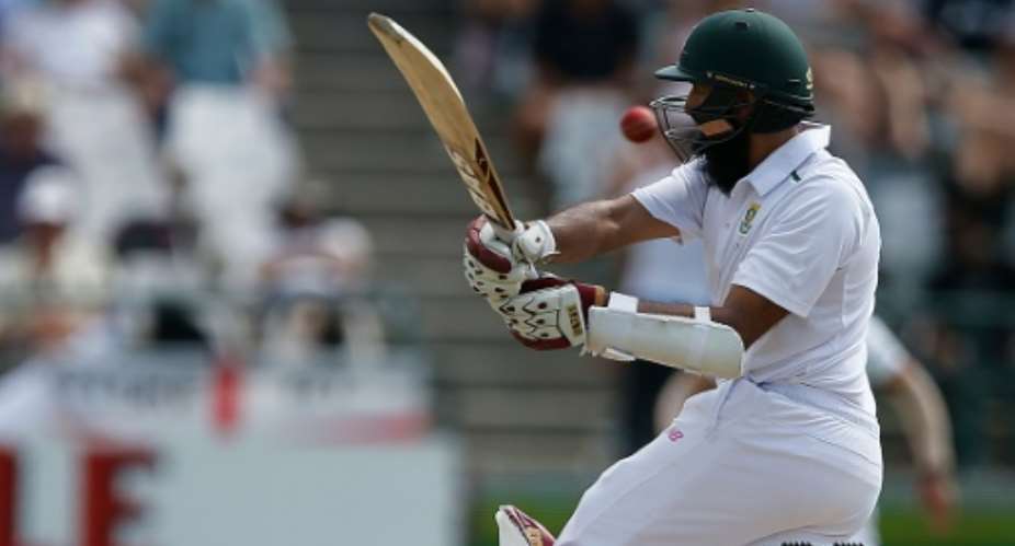 South Africa batsman Hashim Amla is unbeaten on 157 after the third day of the second Test against England in Cape Town on January 4, 2016.  By Marco Longari (AFP)