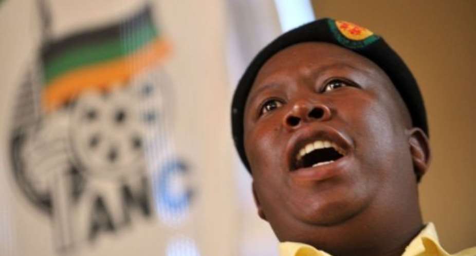 Malema and five other leaders of the ANC Youth League were convicted of misconduct in November.  By Alexander Joe AFPFile