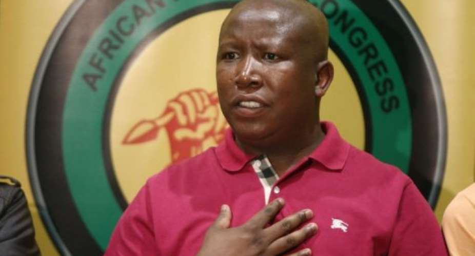 Julius Malema is known for his love of designer clothes.  By Paballo Thekiso AFP