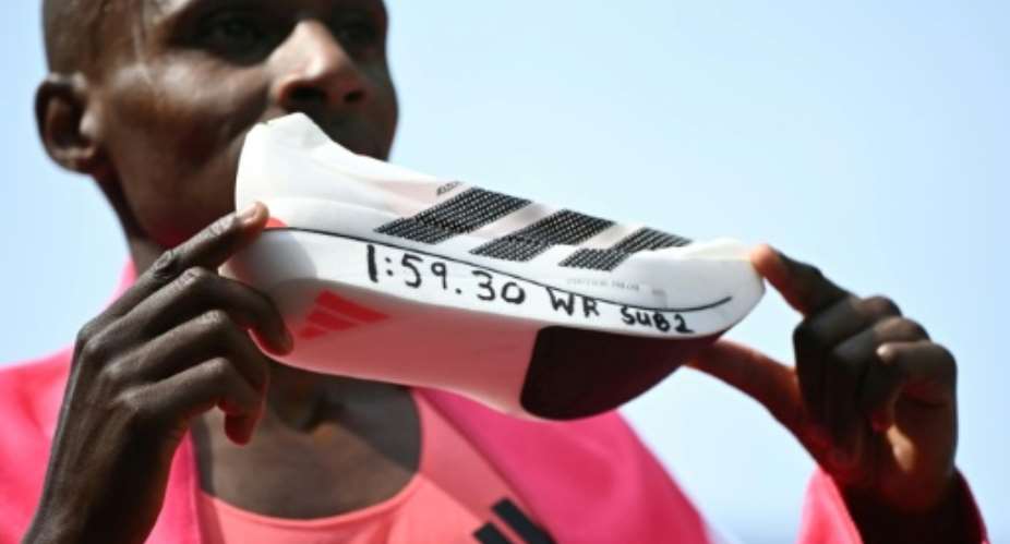 Sabastian Sawe broke the marathon world record in London in April with a time of 1 hour 59 minutes 30 seconds.  By JUSTIN TALLIS (AFP/File)
