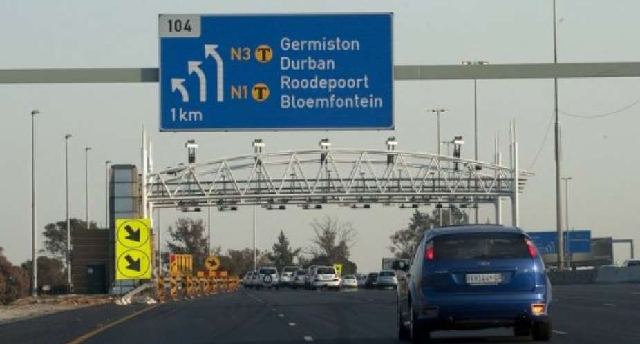 The tolls are planned for 185 kilometres 115 miles of major highways around Johannesburg and Pretoria.  By Alexander Joe AFPFile