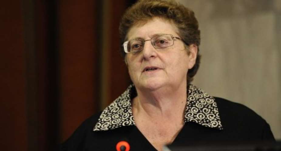 South African Reserve Bank Governor Gill Marcus speaks in Pretoria on February 11, 2012.  By Stephane de Sakutin (AFP)