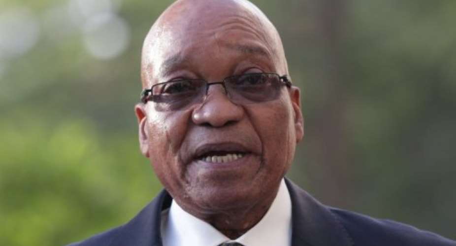 South African President Jacob Zuma speaks in Sochi, on May 16, 2013.  By Maxim Shipenkov (Pool/AFP/File)