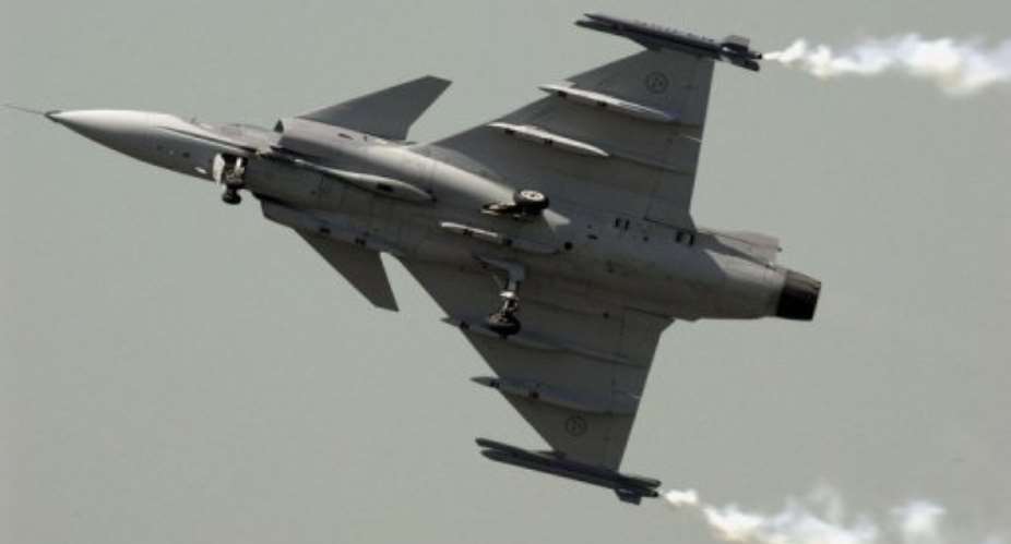 The case concerns a 1999 deal for 26 JAS Gripen fighter jets.  By Frederick Florin AFPFile