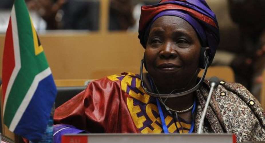 Nkosazana Dlamini-Zuma.  By Simon Maina (AFP)