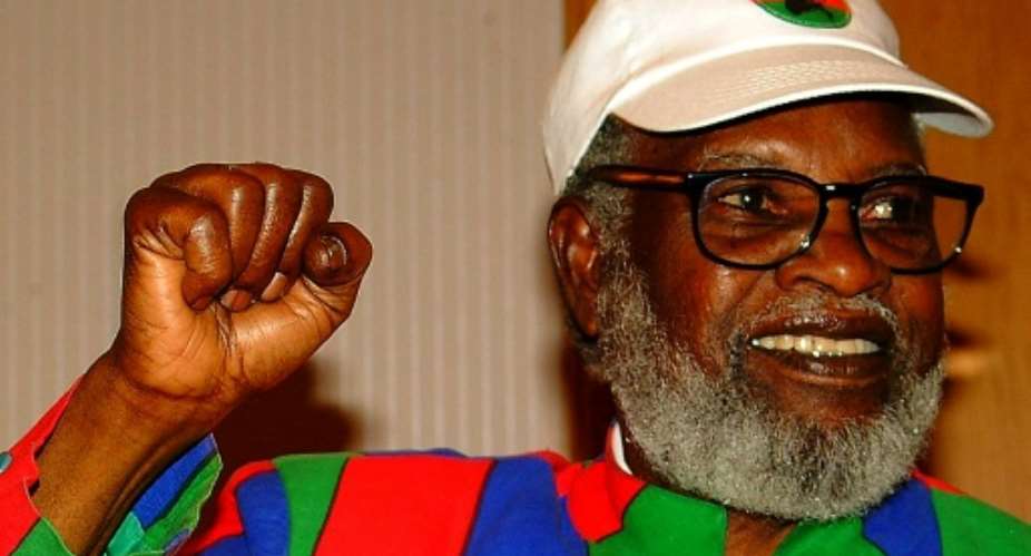 Sam Nujoma was Namibias first democratically elected president after it won independence.  By BRIGITTE WEIDLICH (AFP/File)