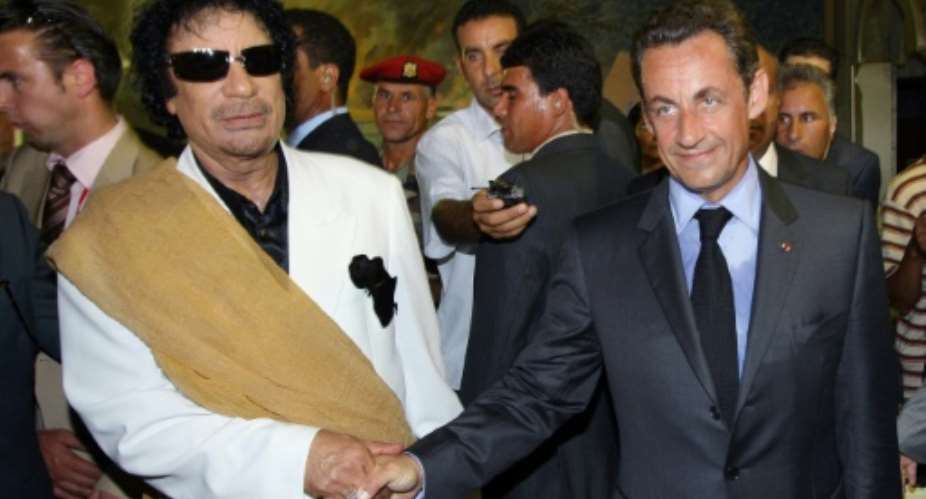 Sarkozy has dismissed the allegations as the rantings of vindictive Libyan regime members who were furious over France's military intervention in Libya.  By Patrick KOVARIK AFPFile