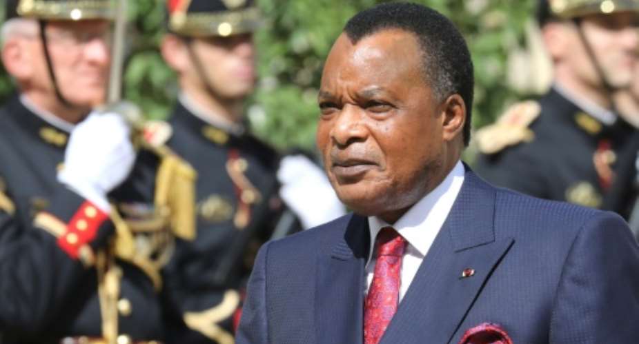 Sassou Nguesso, a 76-year-old former military officer, is one of the world's longest-serving leaders.  By ludovic MARIN AFPFile