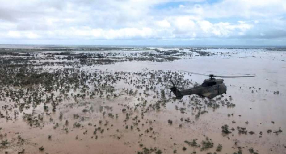 Satellite images reportedly show the creation of an inland sea in Mozambique that is 125 kilometres long and 25 km wide 78 x 16 miles.  By MARYKE VERMAAK AFP