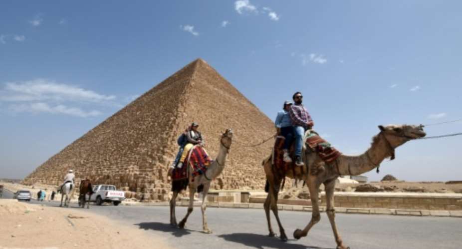 Scientists have discovered a plane-sized void inside the Great Pyramid of Cheops, aka Pyramid of Khufu, on the southern outskirts of the capital Cairo.  By MOHAMED EL-SHAHED AFPFile