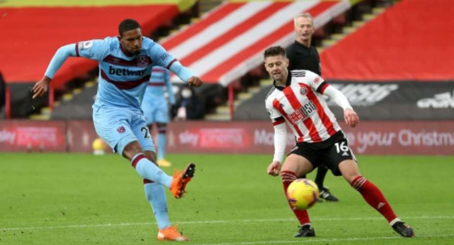 Sebastien Haller left produced a 'fabulous finish' to give West Ham a 1-0 win over Sheffield United.  By Catherine Ivill POOLAFP