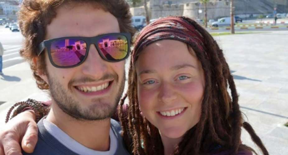 Seen in a photograph from the Facebook page dedicated to their disappearance, Luca Tacchetto and Edith Blais were freed two years after being  kidnapped in 2018 in Burkina Faso by armed men.  By FAMILY HANDOUT FACEBOOKAFPFile