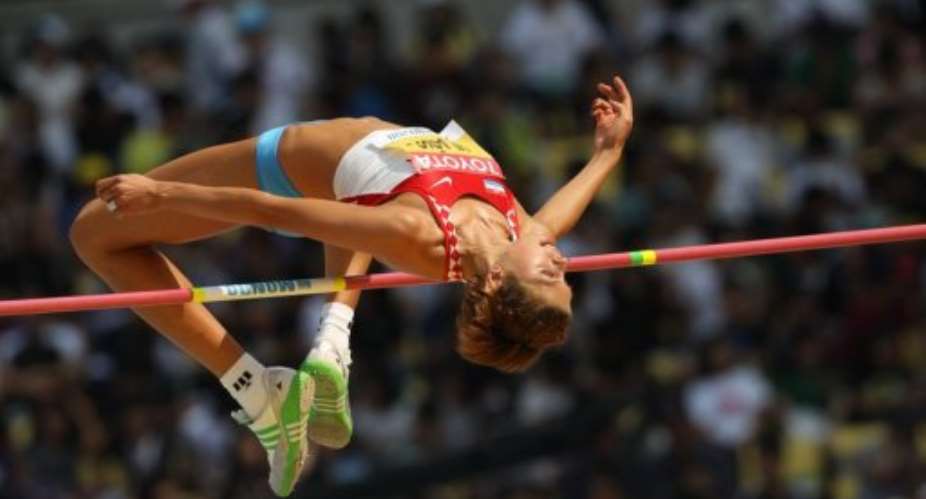 Blanka Vlasic sustained a serious injury to her take-off leg in training shortly before the worlds.  By Adrian Dennis AFP