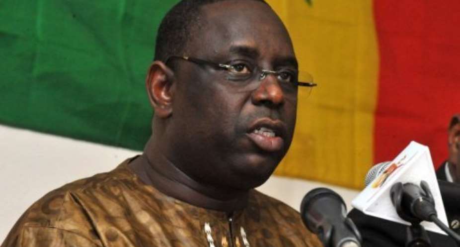 A former prime minister, Sall trailed Wade in a first-round vote last month.  By Seyllou AFPFile