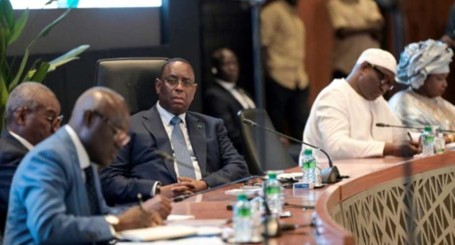 Senegalese President Macky Sall on Monday opened a national dialogue to try and reach a consensus.  By Seyllou (AFP)