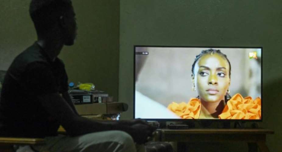 Senegalese TV soap opera Maitresse d'un homme marie Mistress of a married man tackles subjects considered taboo in the conservative country.  By Seyllou AFP