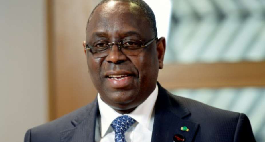 Senegal's President Macky Sall.  By PATRIK STOLLARZ AFPFile