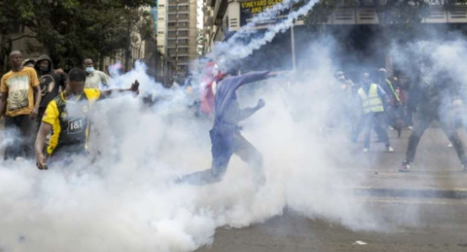 Several people were severely injured in the clashes.  By Tony KARUMBA (AFP)