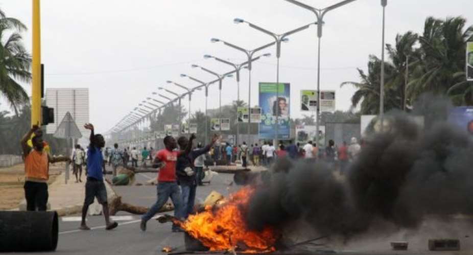 An earlier protest in Lome in August. Some earlier protests have sparked clashes with security forces.  By Emile Kouton (AFP/File)