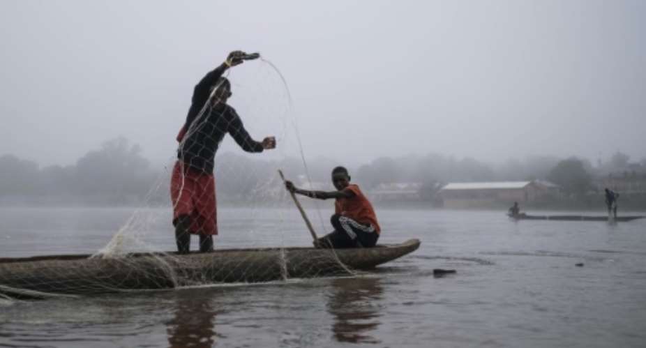 Severe flooding in the Central African Republic has been castastrophic this year, with fisheremen among the worst affected.  By Barbara DEBOUT (AFP)
