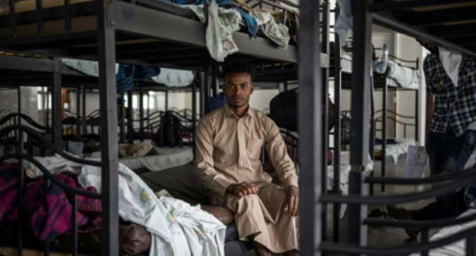 Shamsadin Awol, 20, said if he had known what awaited him on the route to Saudi Arabia, he would never have left his home in eastern Ethiopia.  By Michele Spatari AFP