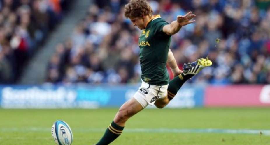 Patrick Lambie, pictured in action on November 17, 2012.  By Ian Macnicol AFPFile