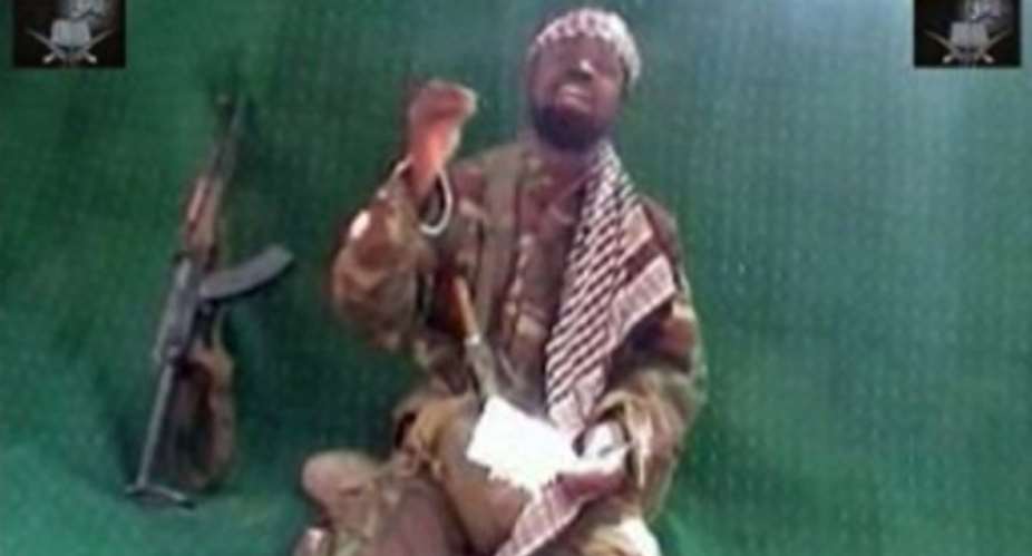 A grab made on May 29, 2013 from a video obtained by AFP shows Abubakar Shekau.  By  Boko HaramAFP