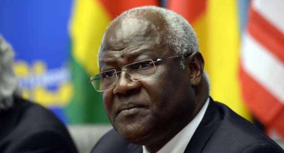 Sierra Leone's opposition called for strikes, protests and the dismissal of President Ernest Bai Koroma, pictured here in Brussels on March 3, 2015, after last week's sacking of vice president Samuel Sam-Sumana.  By Thierry Charlier AFPFile