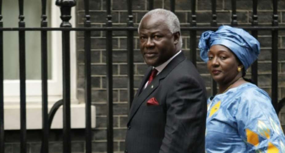 Sierra Leone President Ernest Bai Koroma L pictured on January 28, 2008 with his wife Sia who is supporting a law allowing abortion in the first 12 weeks of pregnancy and in cases of rape and incest beyond that.  By Shaun Curry AFPFile