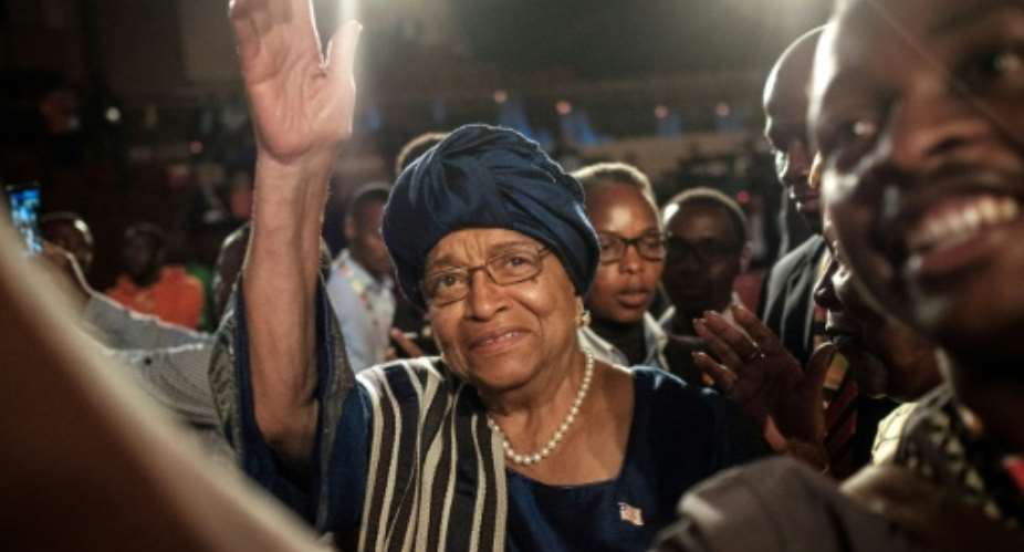 Sirleaf, Africa's first woman president, was in charge when the money disappeared.  By Yasuyoshi CHIBA AFPFile