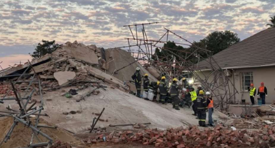 Six people have died after the collapse of the building in the South African coastal city of George.  By Willie van Tonder AFP