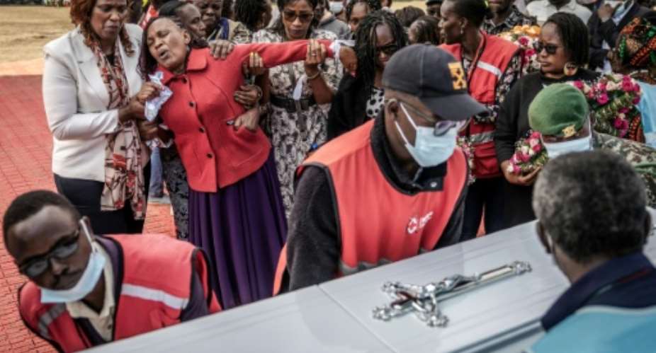 Sixteen girls died in the fire at the Utumishi Girls Academy on May 28.  By Luis TATO (AFP)
