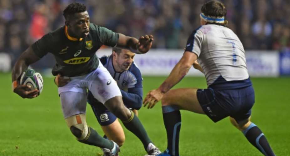 Siya Kolisi was involved in an altercation with Pete Horne.  By Andy BUCHANAN AFP