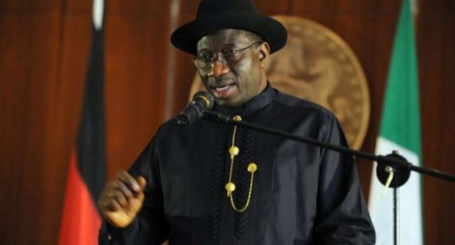 Nigerian President Goodluck Jonathan.  By Pius Utomi Ekpei (AFP/File)
