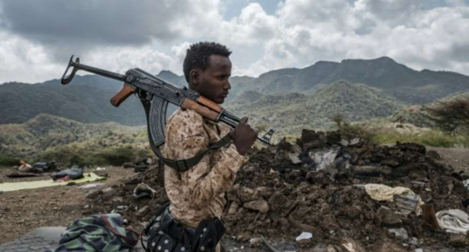Soldiers from Afar were involved in the central government's November 2020 push into Tigray.  By EDUARDO SOTERAS AFPFile