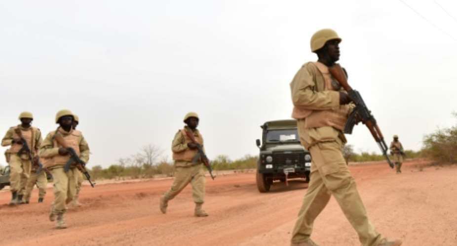 Soldiers from Burkina Faso, which belong to the G5 Sahel force, have been unable to stem jihadist violence which has intensified throughout 2019.  By ISSOUF SANOGO AFPFile