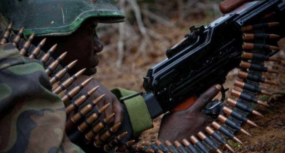 At least four civilians were killed during the fighting on Wednesday.  By Stuart Price (AFP PHOTO / AMISOM/AU-UN / STUART PRICE)